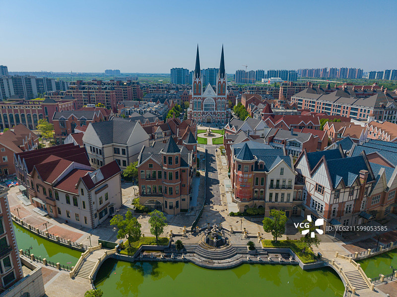 芜湖，罗兰小镇，养老房地产欧式小镇！图片素材