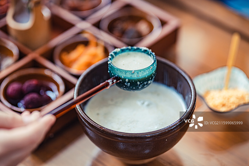地方特色食品擂茶图片素材