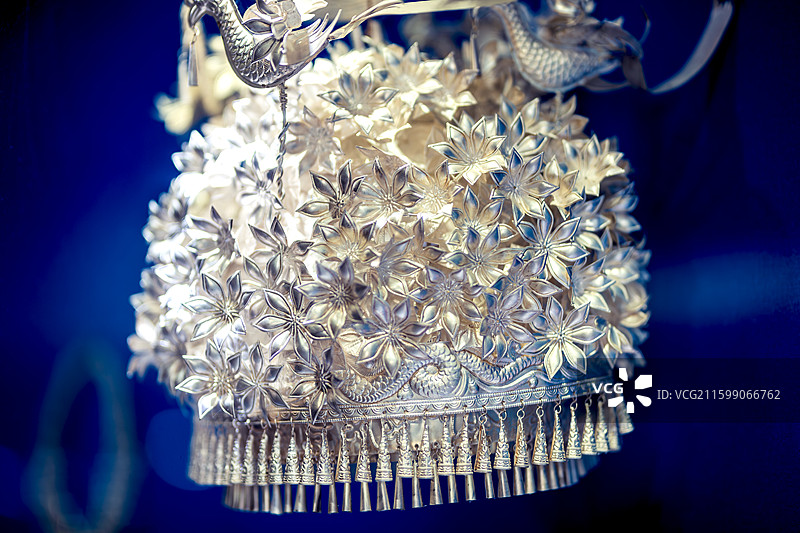 湖南张家界少数民族银饰图片素材