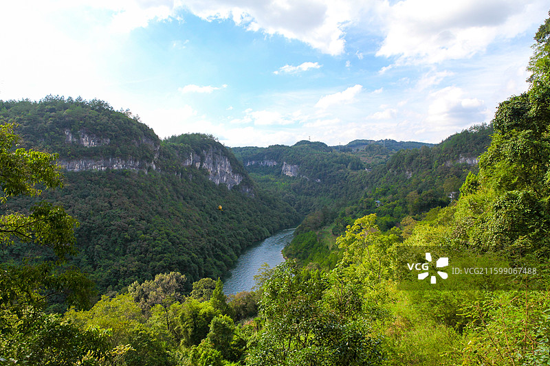 贵州著名景点云门囤风景区图片素材