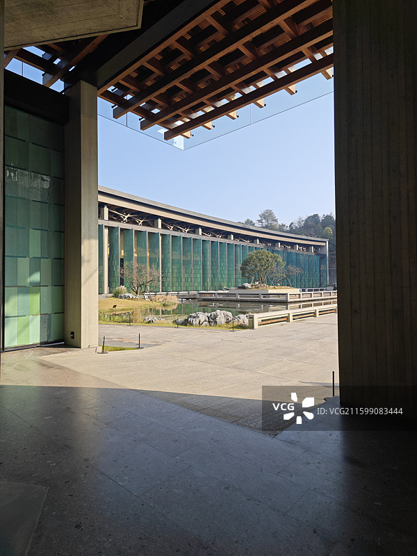 杭州国家版本馆现代宋韵普利策奖王澍建筑设计作品图片素材