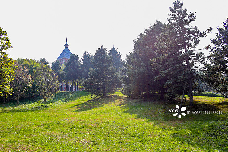 深秋的沈阳世博园风光图片素材