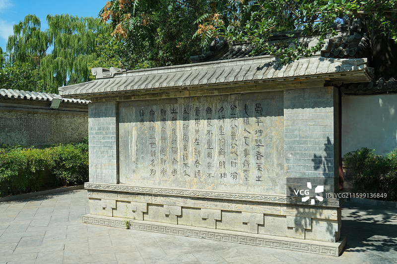 济南大明湖晏公庙图片素材