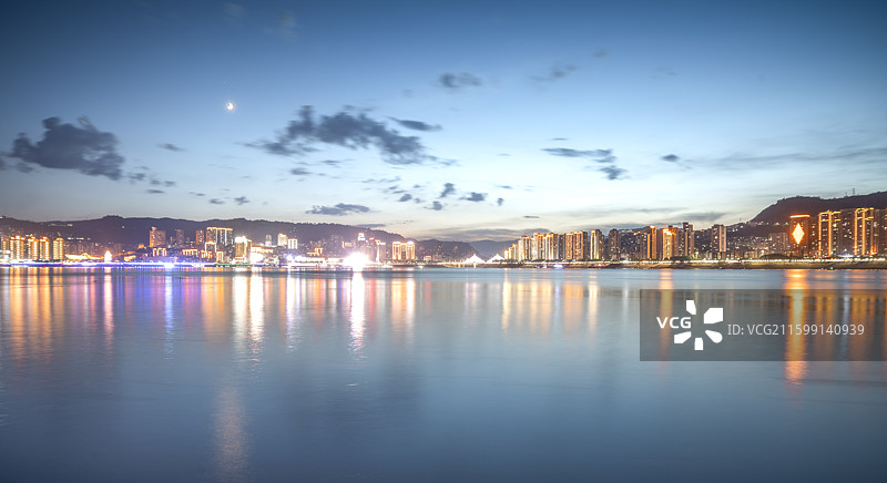 重庆万州城市风光-夜景图片素材