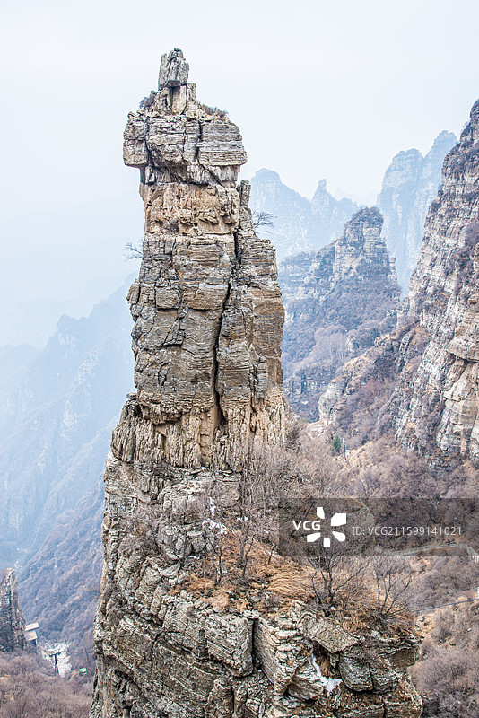 画意白石山奇特地质地貌图片素材