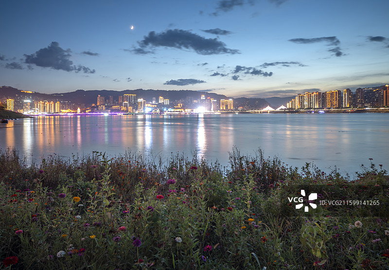 重庆万州城市风光-夜景图片素材