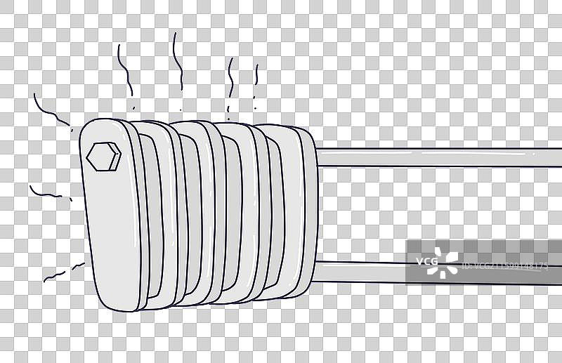 发热供暖的暖气片图片素材
