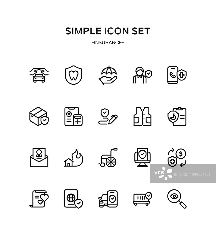 插画，保险图片素材