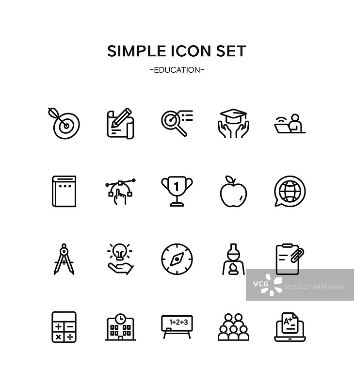 插画，图标，教育图片素材