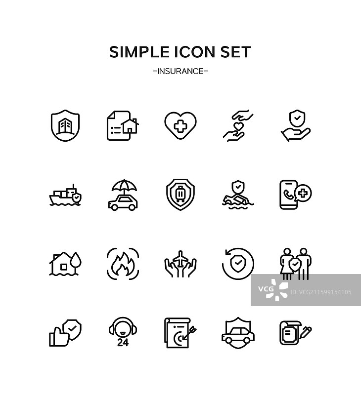 插画，保险图片素材