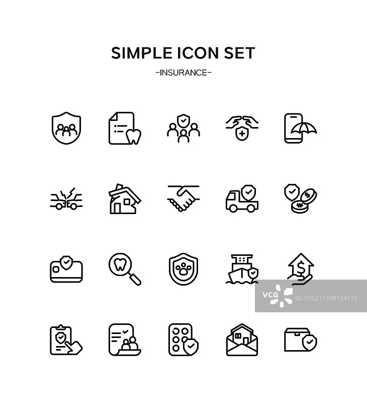 插画，保险图片素材