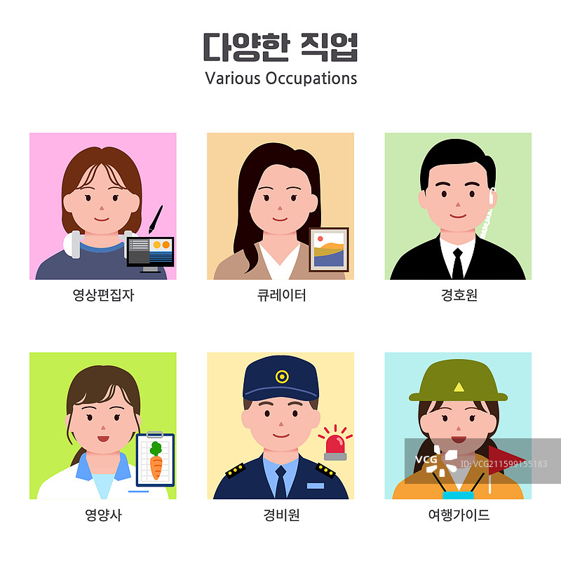 人物，上半身，职业，社论设计，策展人，保镖，营养师，保安，导游图片素材