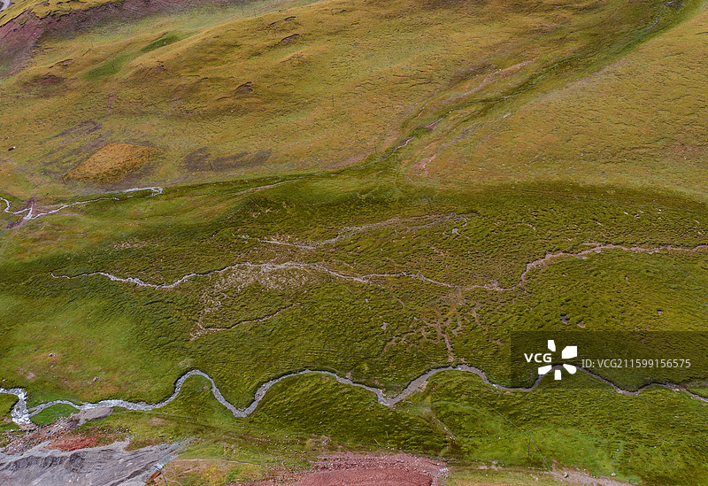 贡萨寺附近的草原图片素材