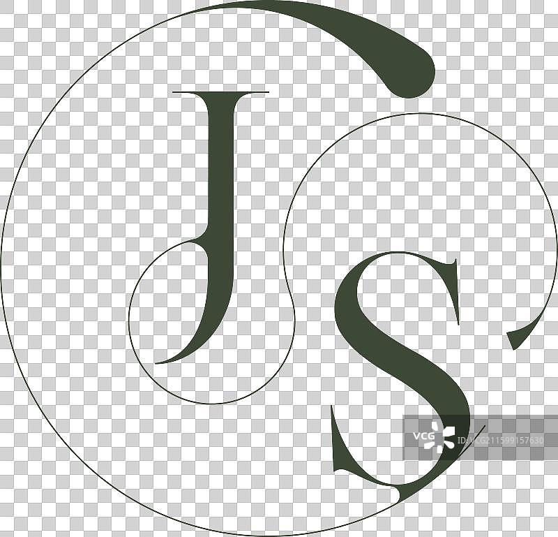 女性化的婚礼风格，精美的字母组合图片素材