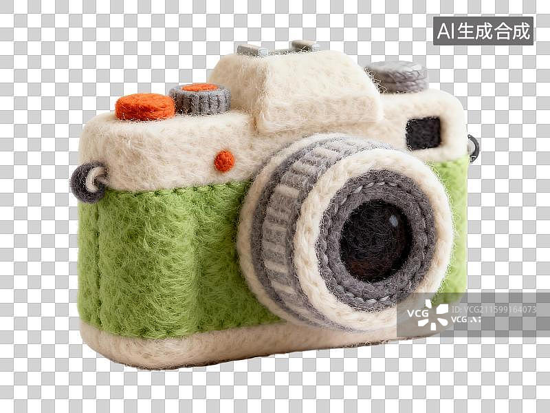 【AI数字艺术】3D毛毡相机图片素材