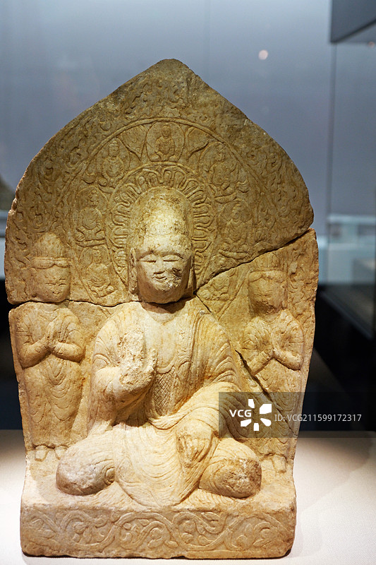 邯郸博物馆藏北魏刘青虎造像图片素材