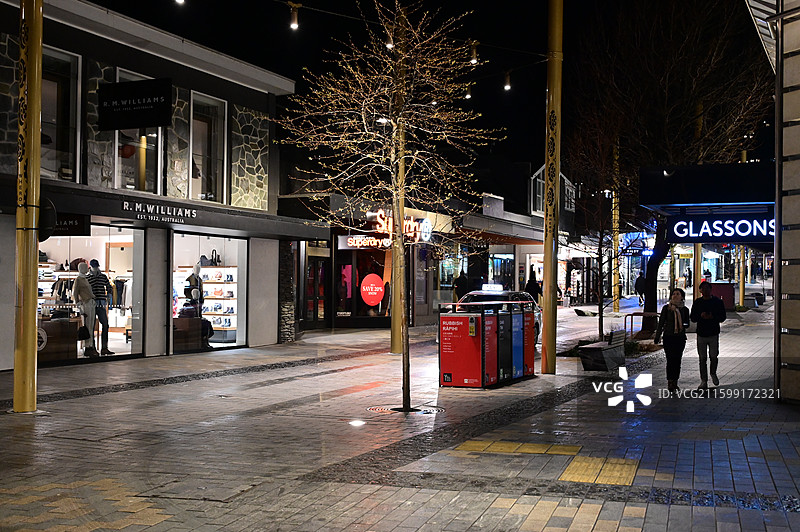 Queenstown新西兰皇后镇夜景图片素材