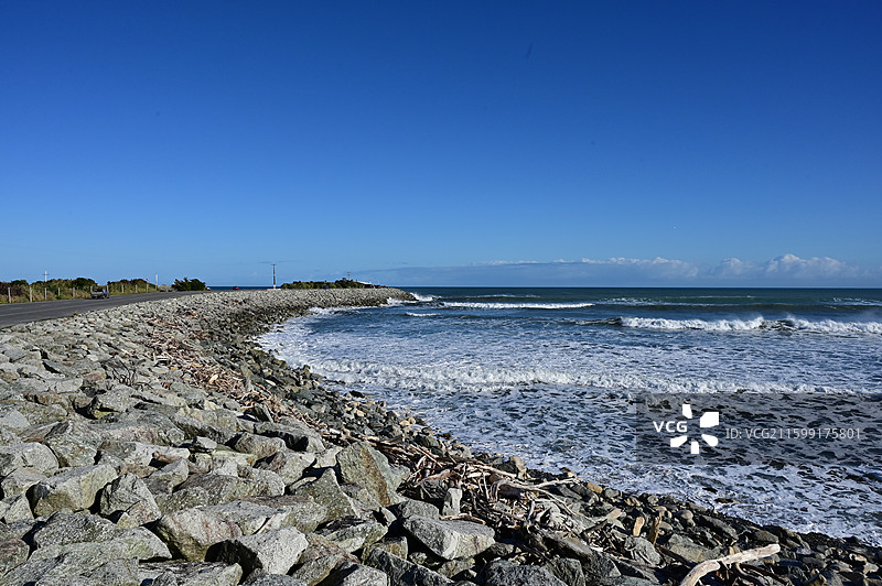 Greymouth格雷茅斯的海边 南半球图片素材
