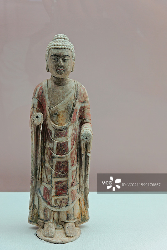 邯郸博物馆藏北齐菩萨立像图片素材