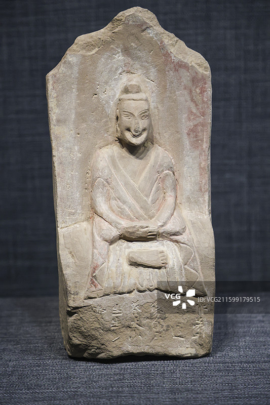 东魏石雕佛坐像邯郸市博物馆邯郸古代石刻艺术陈列图片素材