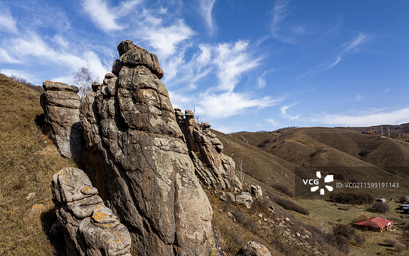 内蒙阿尔山玫瑰峰图片素材