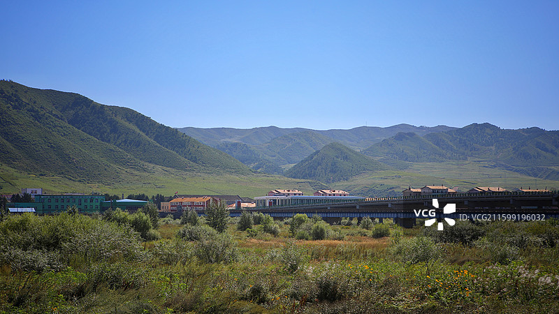 图们国门景区景色图片素材