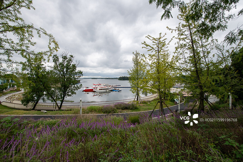 成都东部新区三岔水库风光图片素材