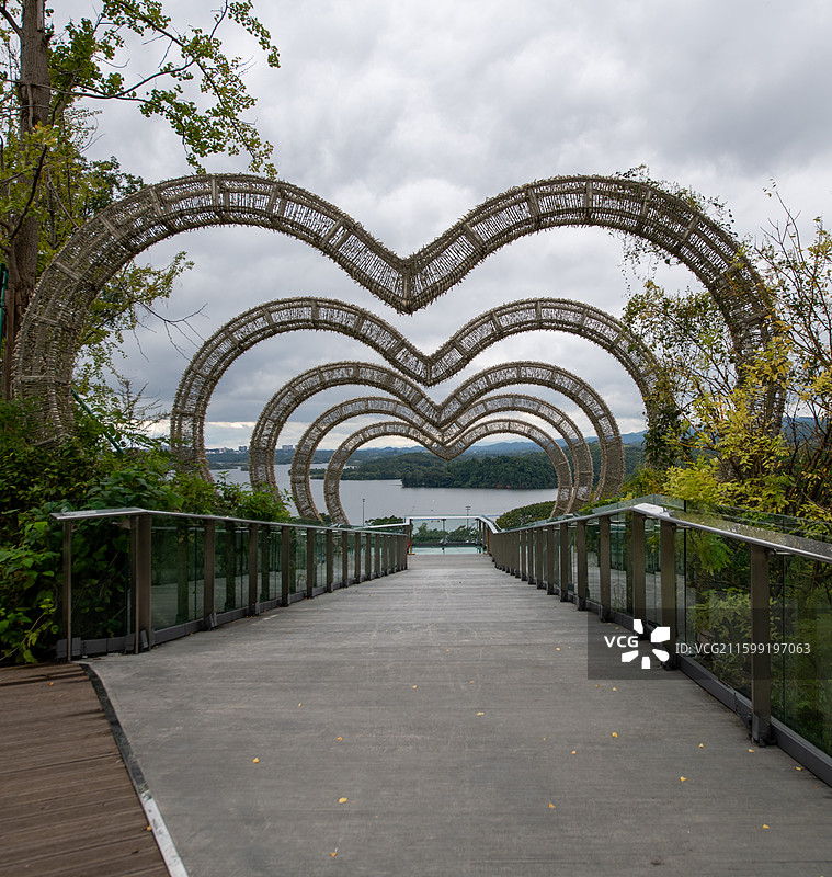 成都东部新区三岔水库风光图片素材