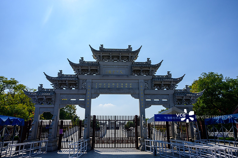海宁盐官观潮胜地公园Yanguan Tidal Watching Scenic Park图片素材