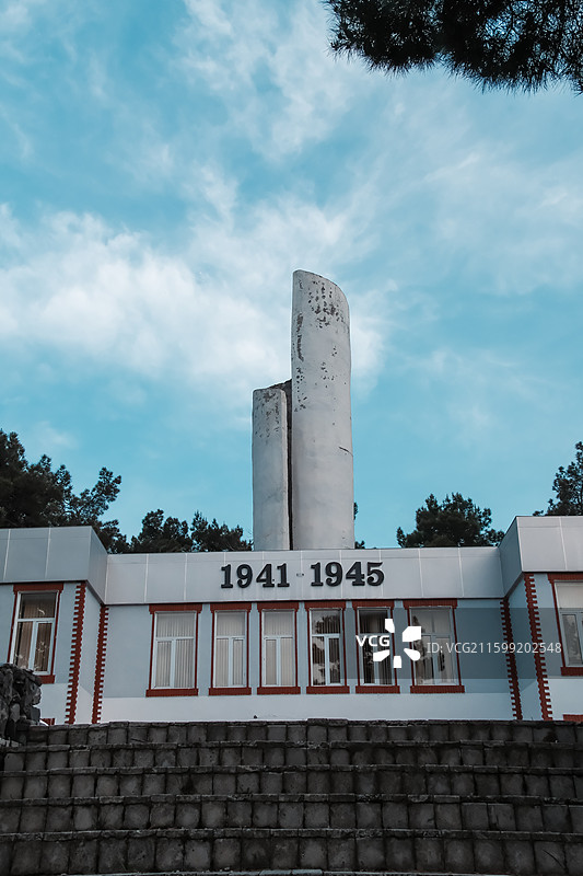 阿塞拜疆舍基小镇风光图片素材