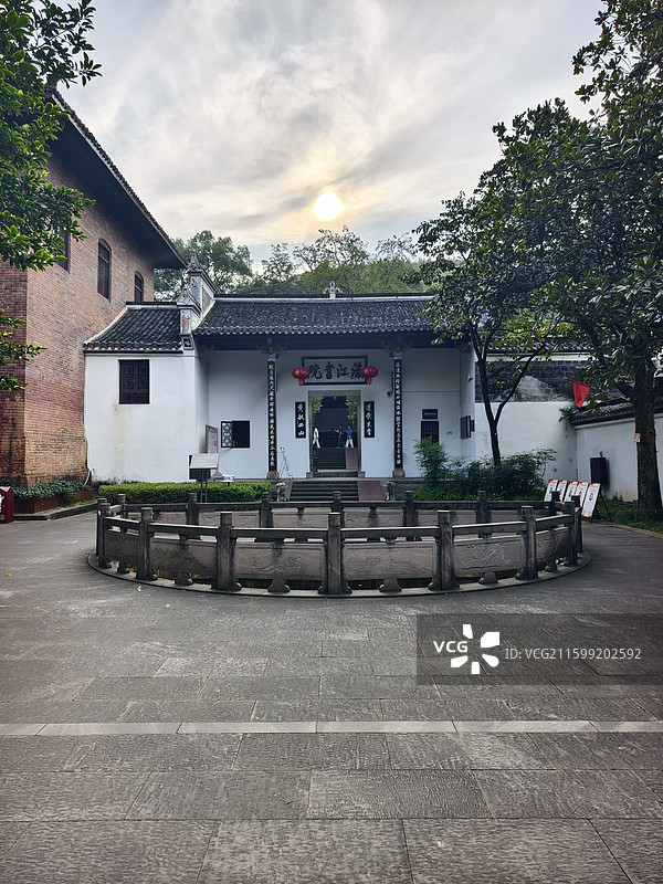 醴陵城市景观，渌江桥，渌江书院，醴陵门航拍图片素材