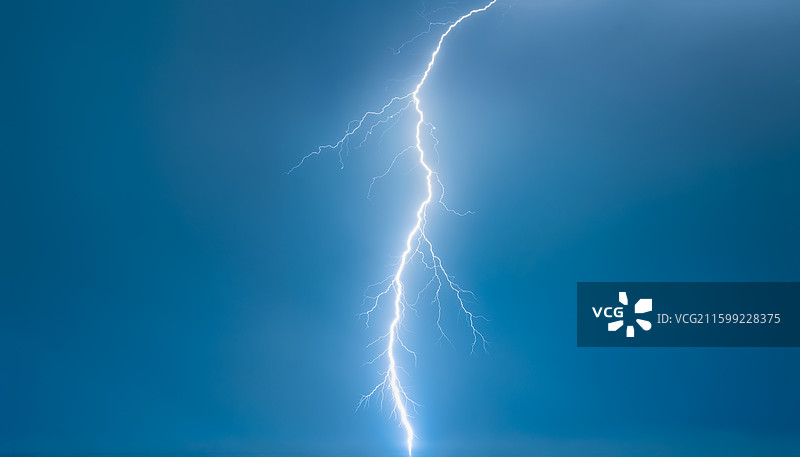 闪电特写图片素材