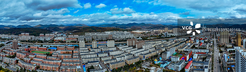 白山市 浑江区 北山公园 北安大街 浑江图片素材