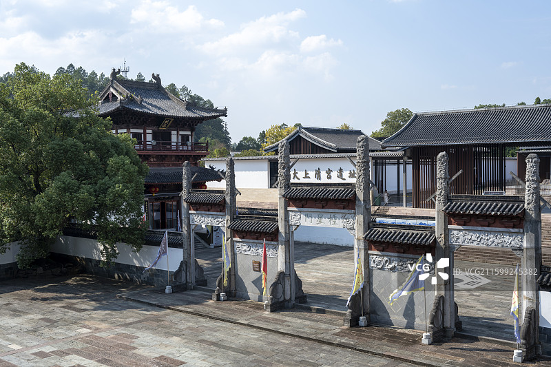 鹰潭上清古镇大上清宫遗址景点道观建筑旅游风光图片素材