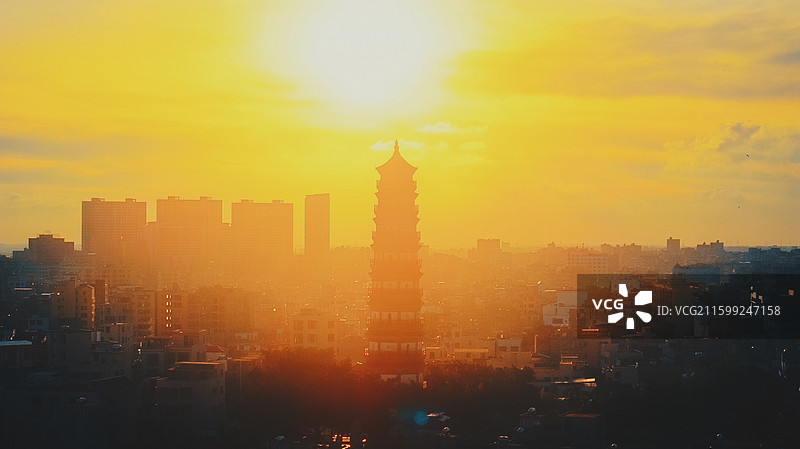 雷州三元塔公园图片素材