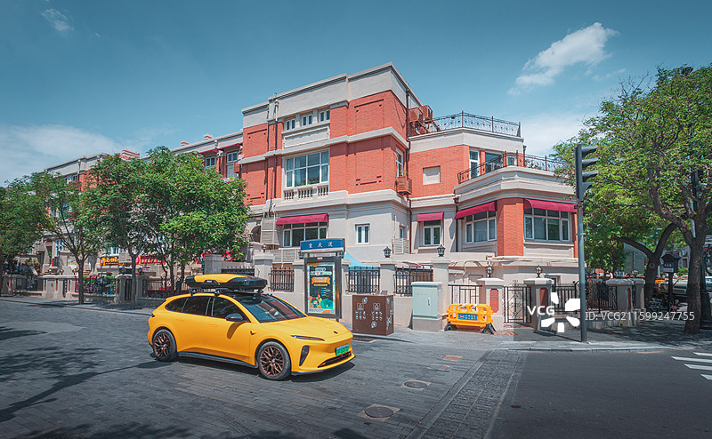 “万国建筑博览馆”天津五大道的建筑色彩图片素材