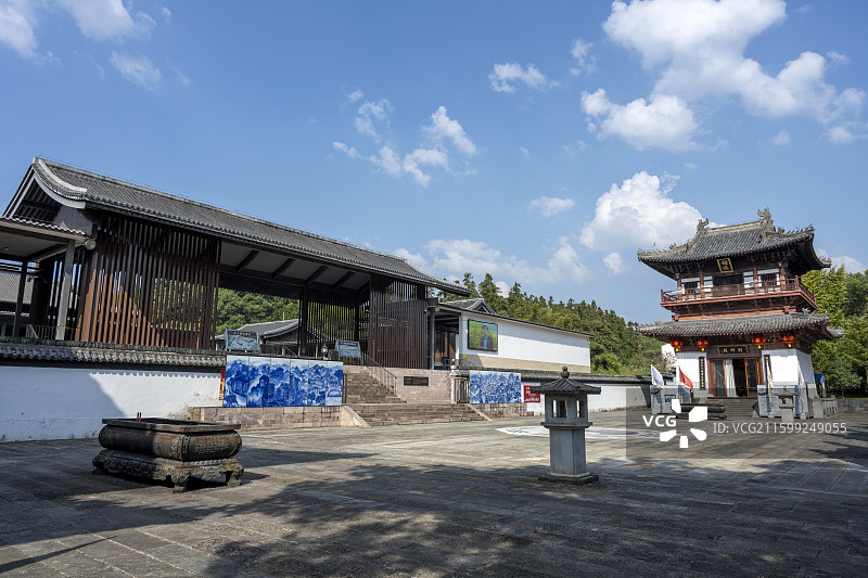 鹰潭上清古镇大上清宫遗址景点道观建筑旅游风光图片素材