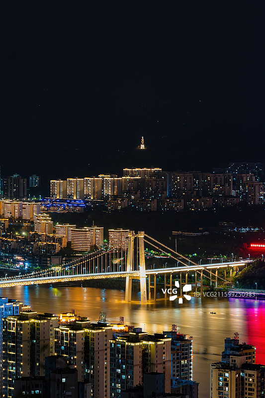 万州夜景图片素材