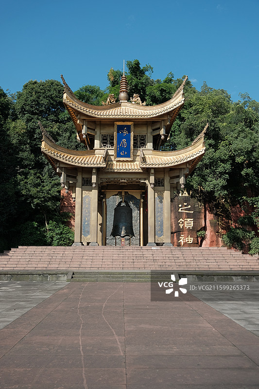 四川峨眉山第一山亭图片素材