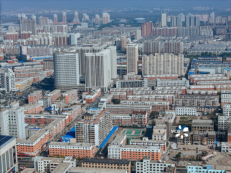 松原市 宁江区 金钻广场 青年大街 航拍图片素材