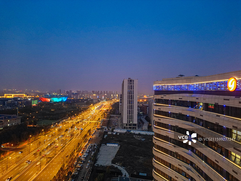 长春市 南关区 友谊公园 美术馆 航拍 地标图片素材