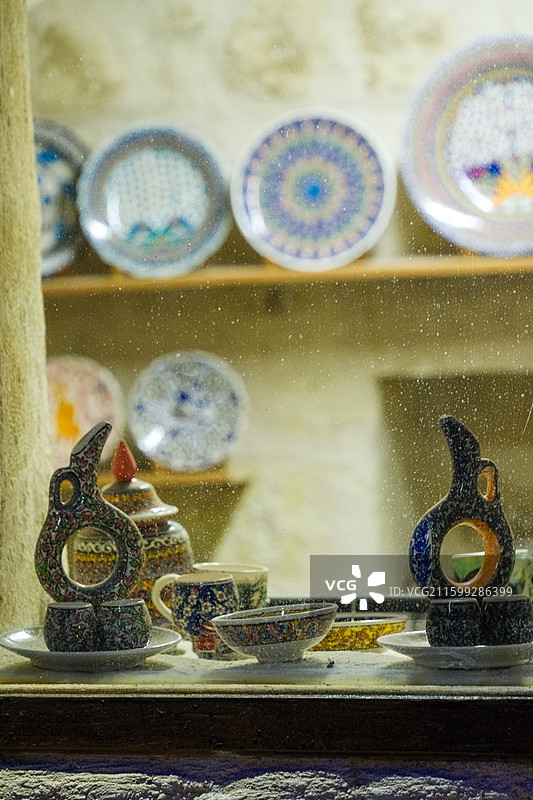 土耳其格雷梅小镇夜景图片素材