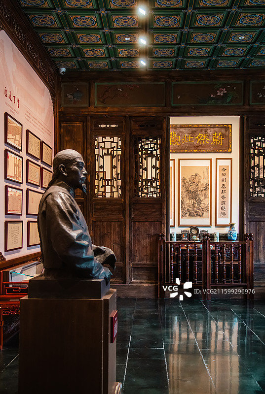 山西太原晋商博物院 三堂晋商文化室内展厅图片素材