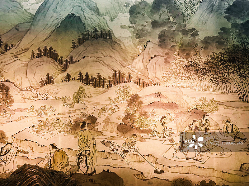 绍兴兰亭景区图片素材