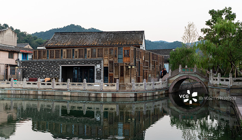 浙江宁波鄞州东钱湖韩岭景色图片素材