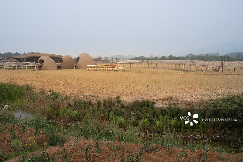 四川德阳中江挂面村风光图片素材