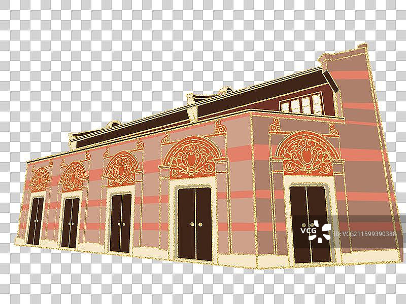 上海建筑中共一大会址图片素材