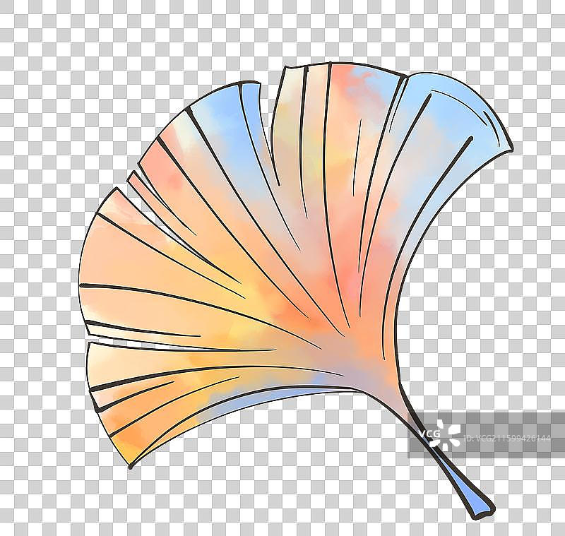 枯叶植物树叶装饰手绘插画图片素材