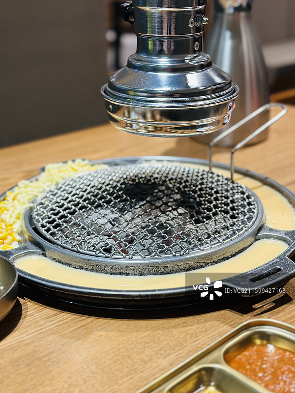 韩式美食烤肉烤盘图片素材