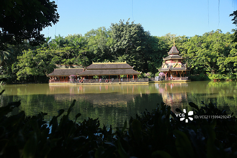 曼听御花园—放生湖图片素材